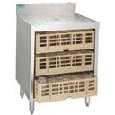 Advance Tabco Challenger Series NSF Service Unit Closed Glass Rack - Drainboard Top, 2 Feet.