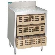 Advance Tabco Challenger Series NSF Service Unit Closed Glass Rack - Flat Top, 2 Feet.