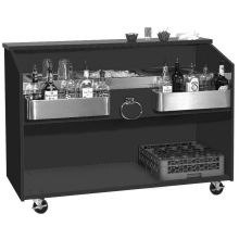 Advance Tabco Bar King Duchess Mica Finish Black Portable Bar, 5 Feet.