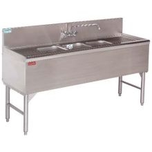 Advance Tabco Prestige 19 inch Series NSF Bar Sink - 4 Compartment.