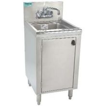 Advance Tabco Prestige 24 inch Series NSF Hand Sink with Cabinet Base.
