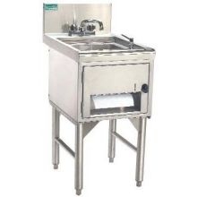 Advance Tabco Prestige 24 inch Series NSF Hand Sink with Soap and Towel.