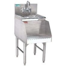 Advance Tabco Prestige 24 inch Series NSF Service Unit - Recess Station with Dump Sink.