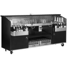Advance Tabco Bar King Regency Black Mica Finish Portable Bar, 8 Feet.