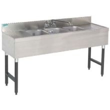 Advance Tabco Slimline Series NSF Bar Sink - 3 Compartment.