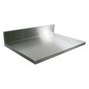 John Boos 16 Gauge Stainless Steel Counter Tops with 6 inch Boxed Backsplash, 72 x 25 inch.