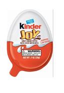 Kinder Joy T1 x 15 x 4 Sweet Cream Topped with Cocoa Wafer Bites, 0.7 Ounce -- 60 per case.