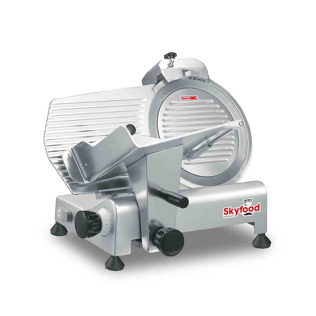 Skyfood 110 Volt Economy Slicer with Stainless Steel Blade, 12 inch Dia.