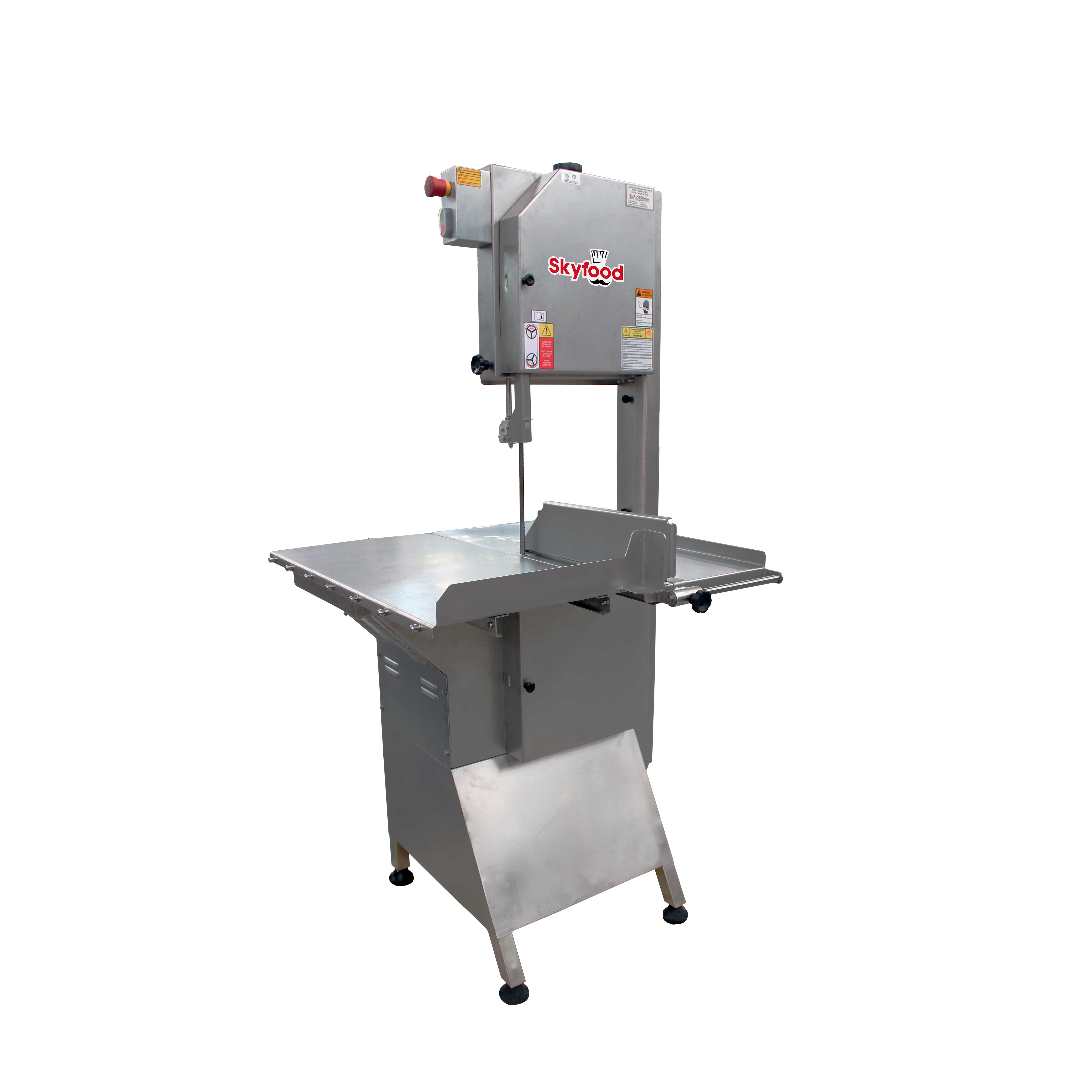 Skyfood Three Phase Stainless Steel Heavy Duty Floor Model Meat and Bone Saw, 36 1/4 x 38 5/8 x 73 5/8 inch