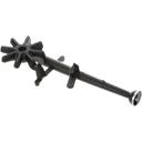 Garland GAR2217301 Rear Top Cast Iron Burner Assembly with Air Shutter, 21 1/2 x 7-1/2 inch CI