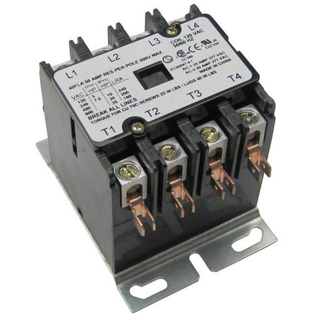 Grindmaster GRIA514005 Hartland 40/50 Amp 120 Volt 4 Pole Contactor