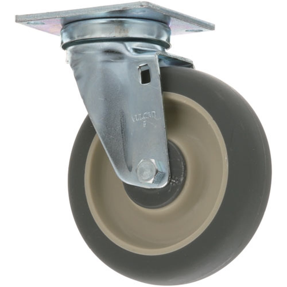Hobart HOB00-497001-00001 Grey Swivel Plate Mount Caster, 5 inch Width