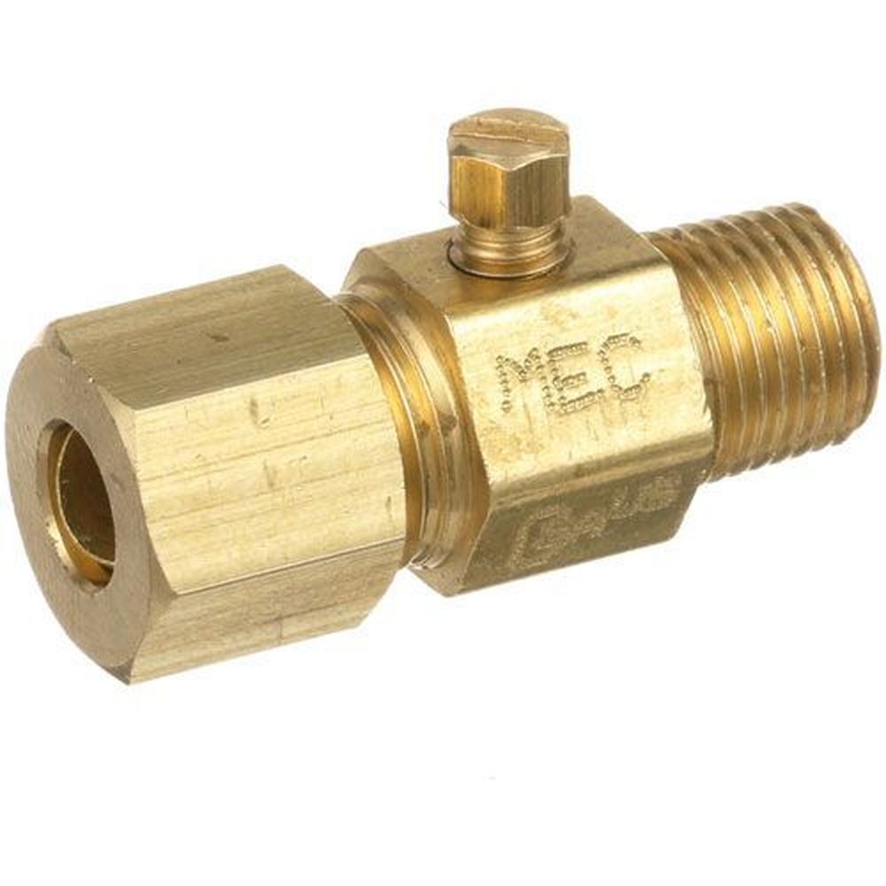 Southbend Straight Pilot Adjustment Valve for Southbend Part Number 1099002, 1/8 inch MPT X 1/4 inch CCT