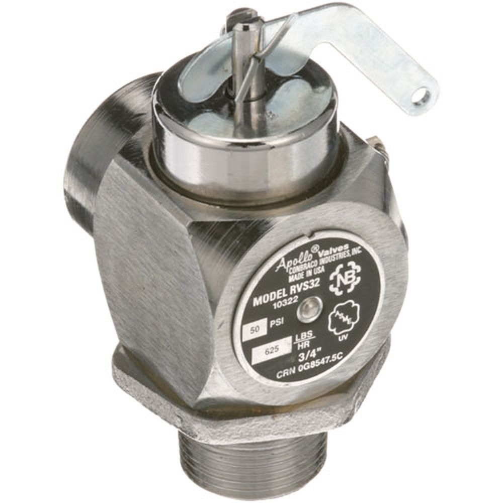 Southbend SOU3-SRV9-1 50 PSI Steam Safety Relief Valve, 3/4 inch