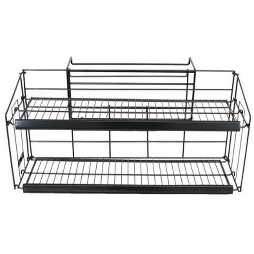 Mobile Merchandisers 2-Shelf Cooler Mount Display, 33 x 15 3/4 x 11 3/4 inch