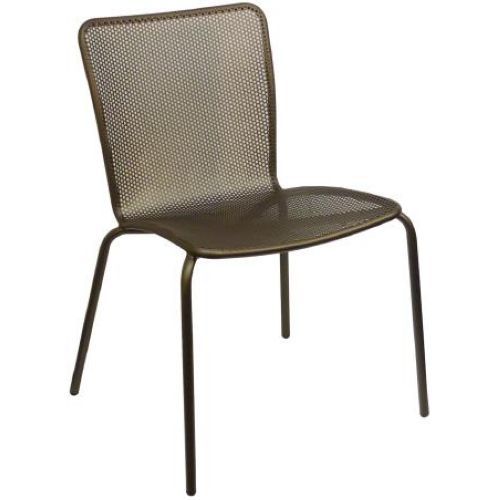 Emu Americas Llc Antique Iron Antonietta E-coated Powder Coat Finish Stacking Side Chair, 35.5 X 19.5 X 23 Inch -- 4 Per Case