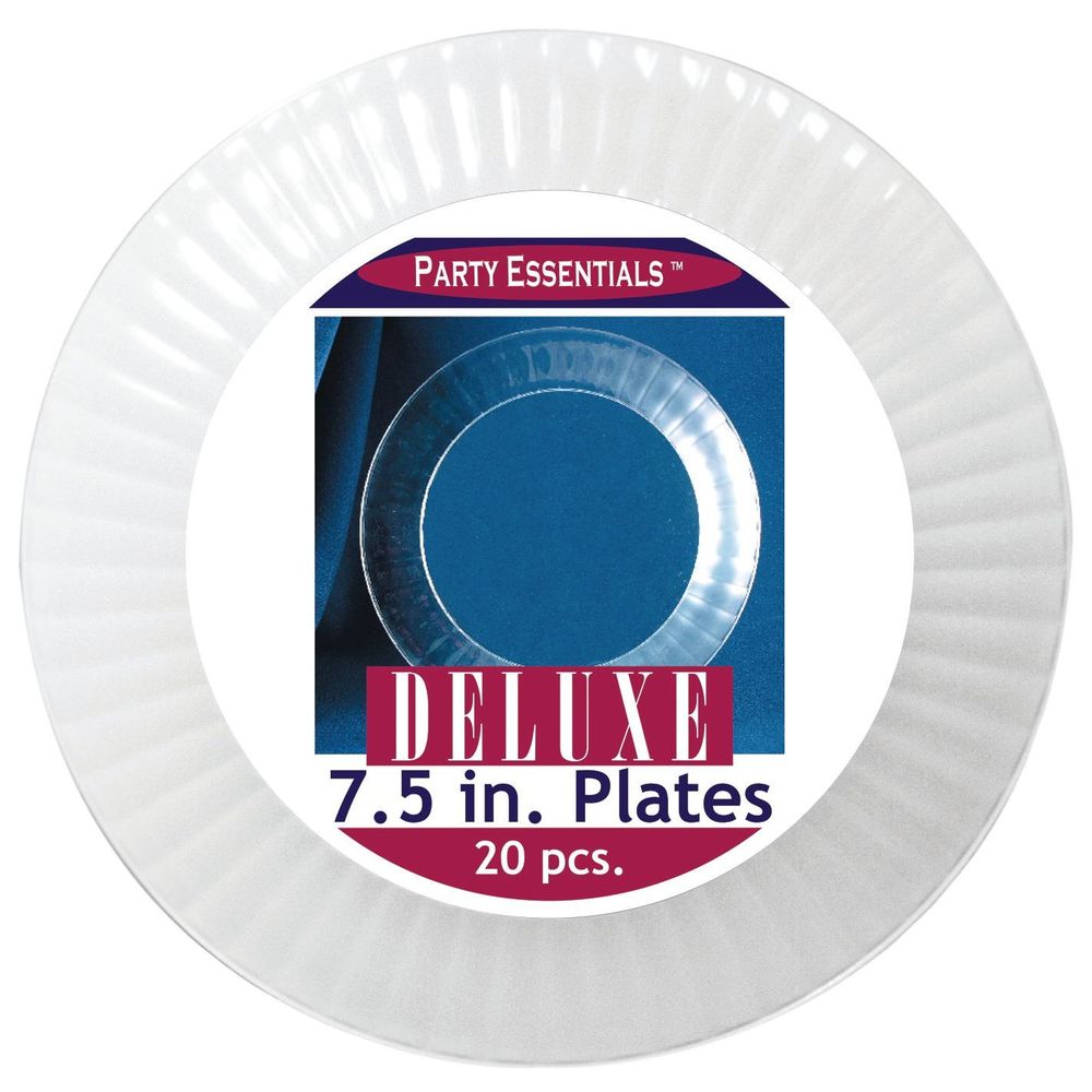 Northwest Enterprises Party Essentials Clear Deluxe Dinner Plate, 7.5 inch -- 240 per case