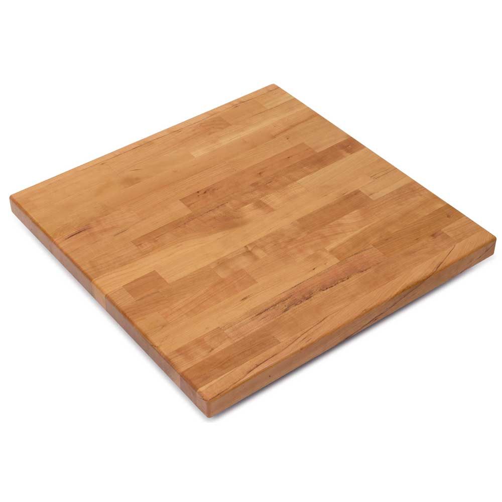 John Boos Tuff Var Finish Square Blended Cherry Butcher Block Top, 36 X 36 X 1.5 Inch