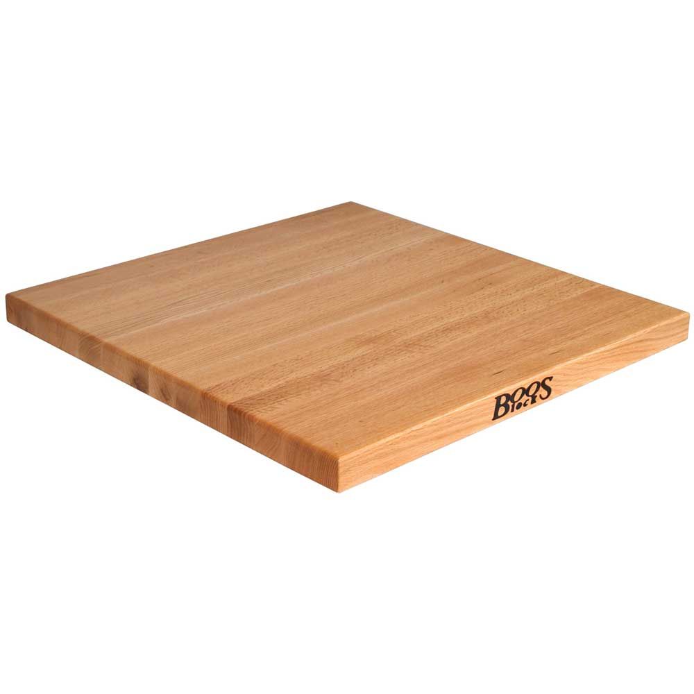 John Boos Tuff Var Finish Square Red Oak Butcher Block Top, 36 X 36 X 1.5 Inch