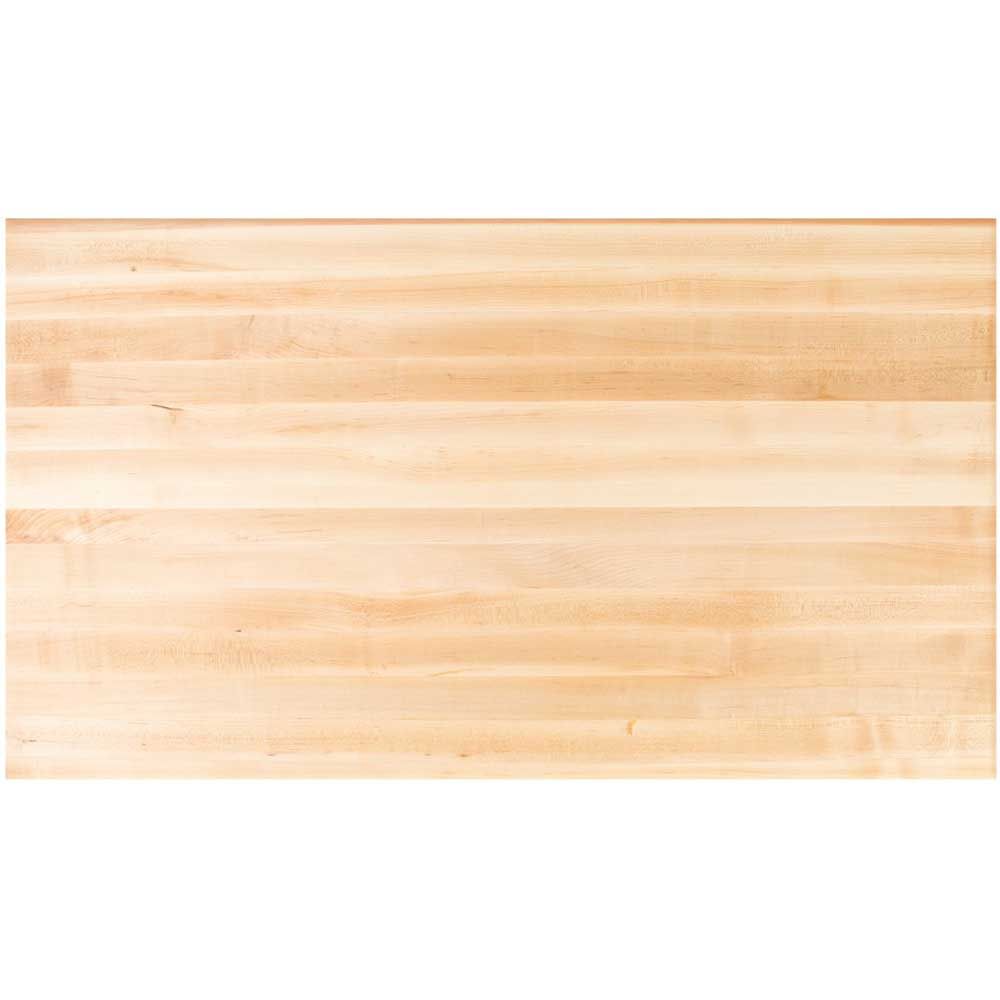 John Boos Tuff Var Finish Rectangular Soft Maple Butcher Block Top, 72 X 36 X 1 1/2 Inch