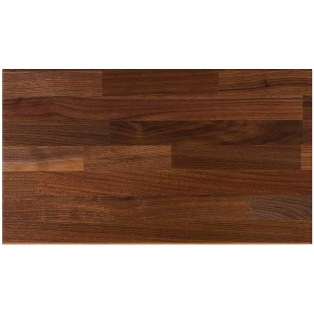 John Boos Tuff Var Finish Blended Walnut Rectangular Butcher Block Top, 96 X 36 X 1 1/2 Inch