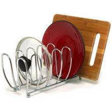 Spectrum Bloom Chrome Kitchen Organizer, 5.5 X 5.25 X 13 Inch