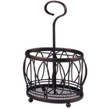Spectrum Leaf Bronze Silverware Caddy, 10.5 X 5.25 X 6.75 Inch