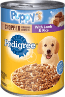 Pedigree Puppy Chopped Ground Dinner with Lamb and Rice Canned Dog Food, 13.2 Ounce -- 12 per case.