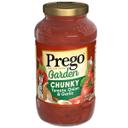 Prego Chunky Garden Tomato Onion and Garlic Italian Spaghetti Sauce, 24 Ounce - 3 per pack -- 4 packs per case.