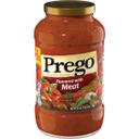 Prego Meat Flavored Classic Italian Spaghetti Sauce, 24 Ounce - 3 per pack -- 4 packs per case.