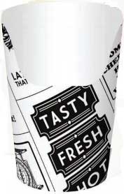 Graphic Packaging Newspaper French Fry Scoop, 6 Ounce - 50 count per pack -- 20 packs per case