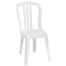 Grosfillex Miami Bistro White Side Chair -- 4 Per Case
