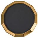 Service Ideas Stackable Small Vintage Gold Finish 12 Panel Non-Slip Removable Insert Tray