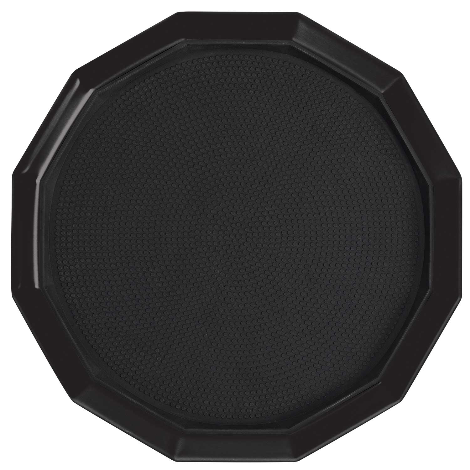 Service Ideas Stackable Medium Black Onyx Finish 12 Panel Non-Slip Removable Insert Tray