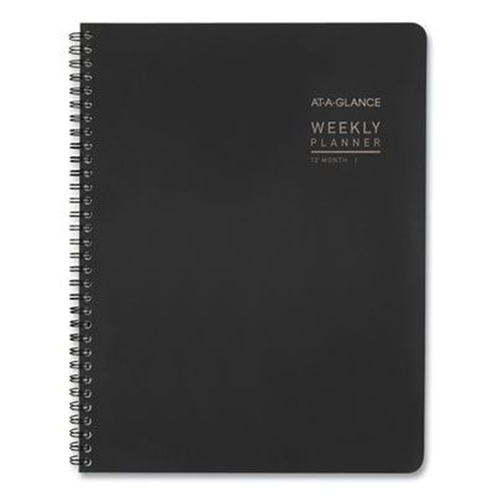 AT-A-GLANCE 12-Month Jan to Dec 2023 Contemporary Lite Weekly/Monthly Planner with Black Cover, 11 x 8.25 inch