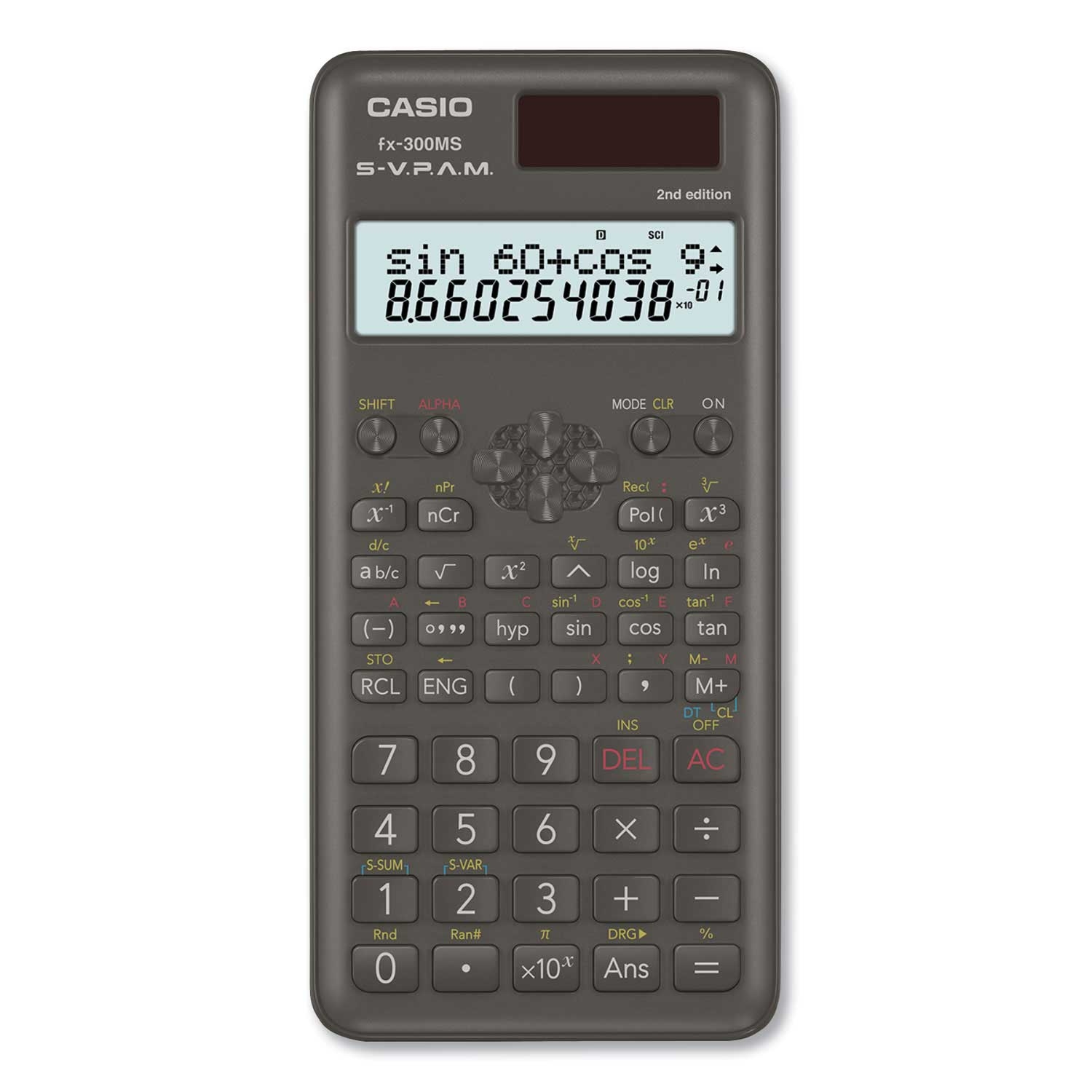Casio 12-Digit LCD Scientific Calculator, 3.03 x 6.36 inch