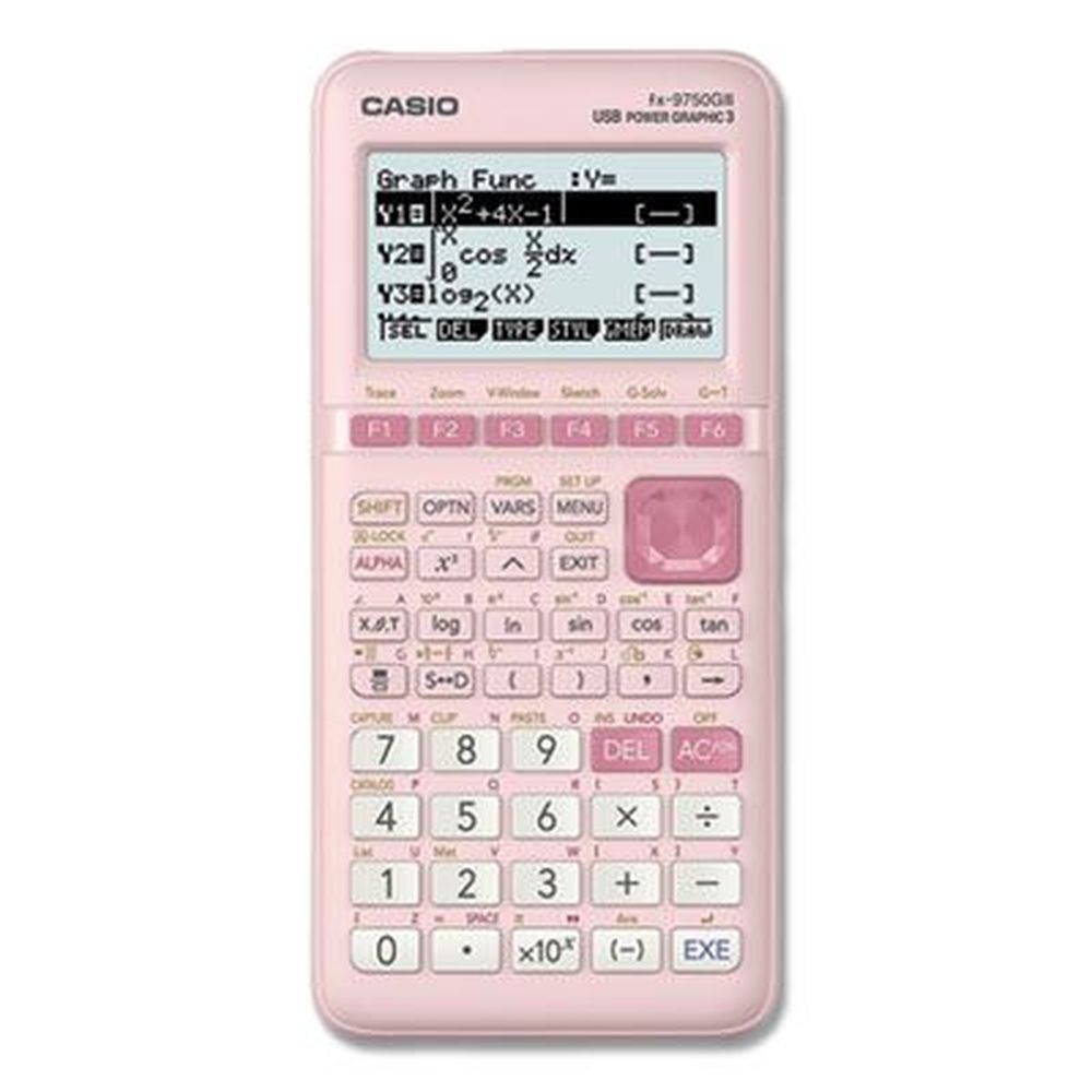 Casio Pink 21 Digit Lcd Fx 9750 giii 3rd Edition Graphing Calculator