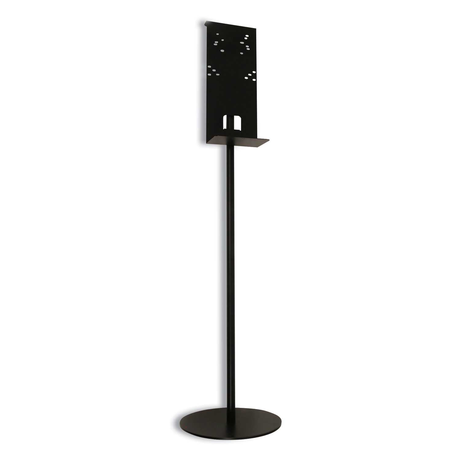 Vulcan Black Hand Sanitizer Stand, 12 inch Dia x 48 inch Height