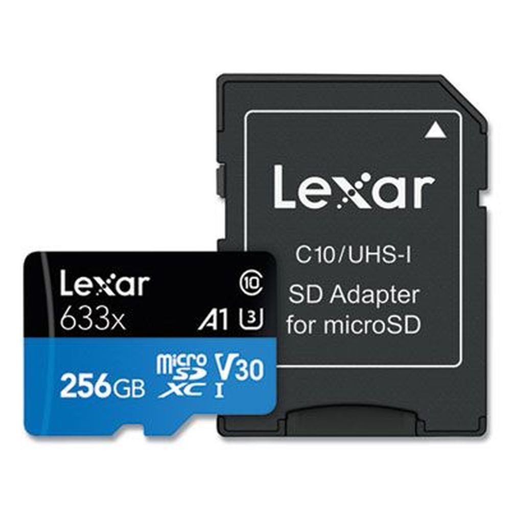 Lexar Microsdxc Memory Card, 256 Gb Capacity