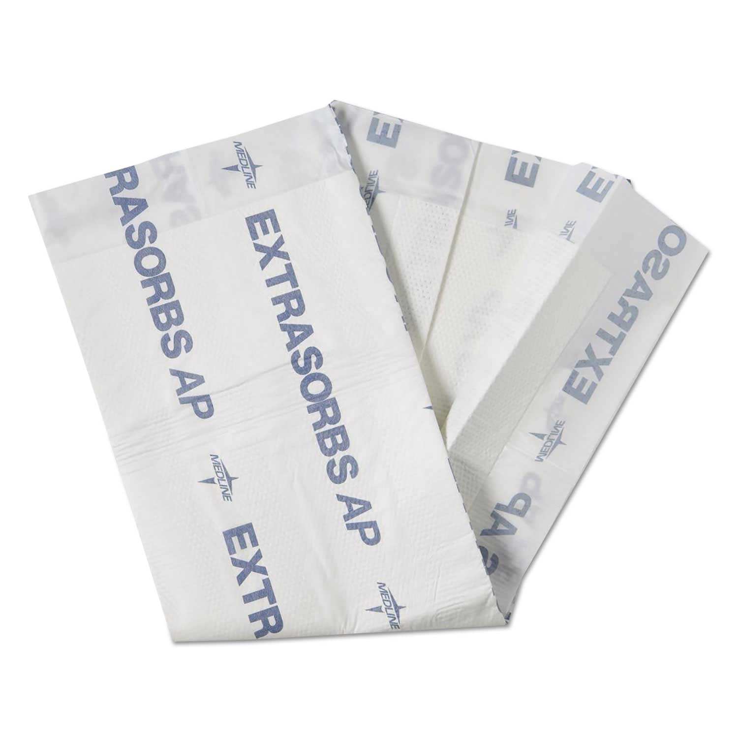 Medline White Extrasorbs Air-Permeable Disposable Dry Pad, 30 x 36 inch - 5 per pack -- 1 pack