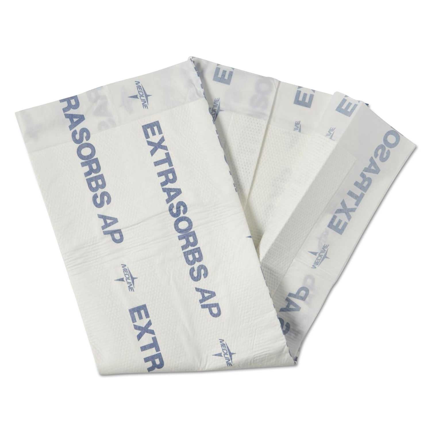 Medline White Extrasorbs Air-Permeable Disposable Dry Pad, 30 x 36 inch -- 70 per case