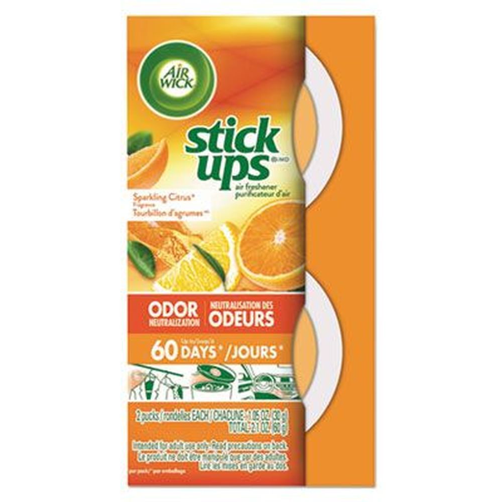 Air Wick Stick Ups Sparkling Citrus Air Freshener, 2.1 Ounce -- 12 Per Case
