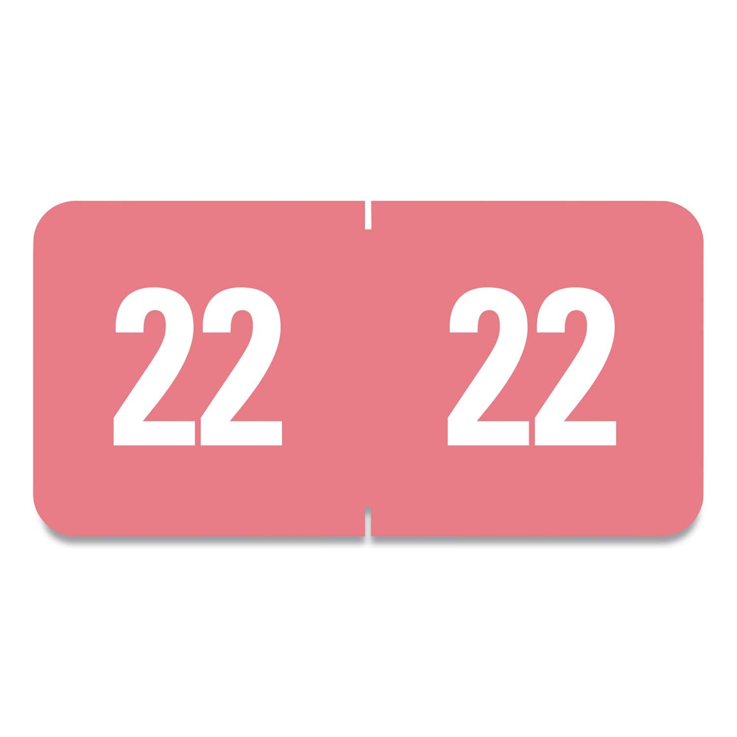 Smead Pink Yearly End Tab File Folder Label, 0.5 x 1 inch - 250 per pack -- 1 pack