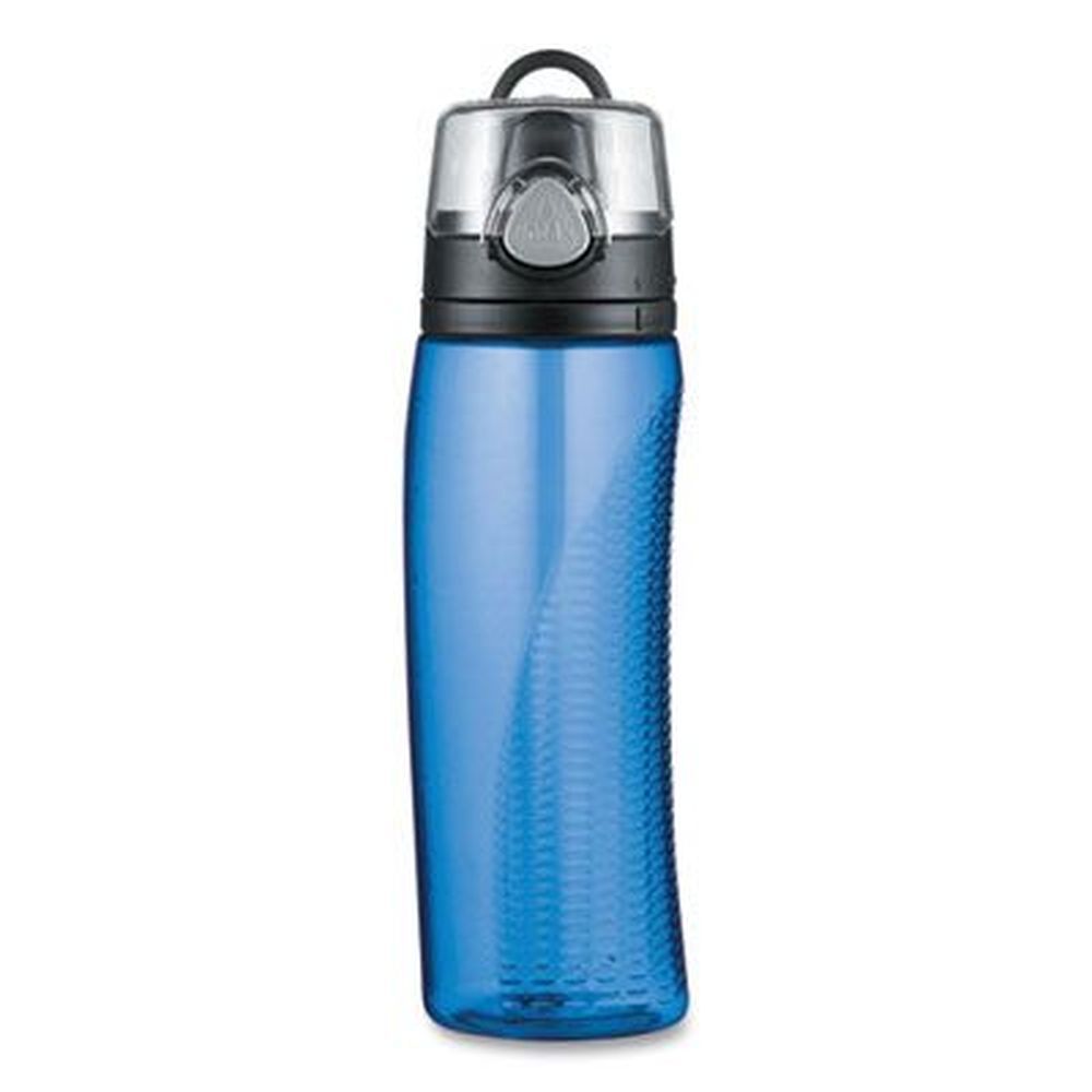 Thermos Blue Polyester Intak By Thermos Hydration Bottle With Meter, 24 Ounce Capacity