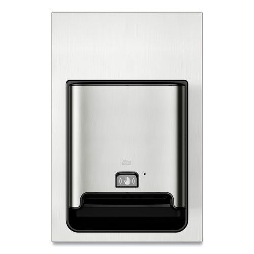 Tork Recessed Stainless Steel Image Design Matic Hand Towel Roll Dispenser With Intuition Sensor, 17.6 X 7.99 X 26.97 Inch