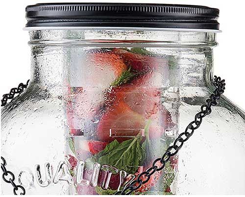 Tablecraft Black Coated Tin Replacement Lid For 10090 Two Gallon Beverage Dispenser, 5.25 Inch Dia.x 0.625 Inch