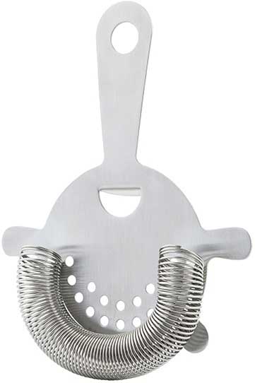 Tablecraft 18/8 Stainless Steel Brushed Finish 4 Prong Strainer, 4.5 X 6 X 0.75 Inch