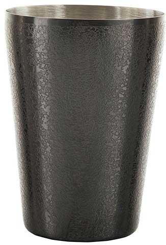 Tablecraft 18/8 Stainless Steel Black Acid Etch Finish Cocktail Shaker, 18 Ounce Capacity