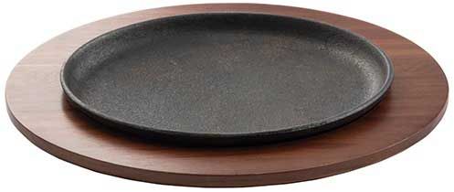 Tablecraft Acacia Wood Underliner For Cast Iron Oval Skillet, 12.375 X 9.375 X 0.6875 Inch