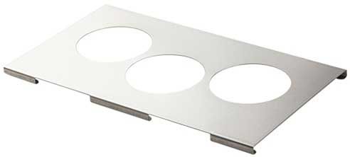 Tablecraft Template For 19 Ounce Carafes And 32 Ounce Squeeze Bottles Fits 1/3 Size Food Pan